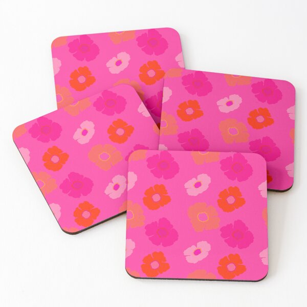 Item preview, Hot Pink And Neon Orange Flower Pattern designed and sold by IZiets.