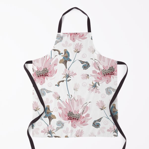 Item preview, Pink Flowers Seamless Pattern On White Background designed and sold by GeeHanz.
