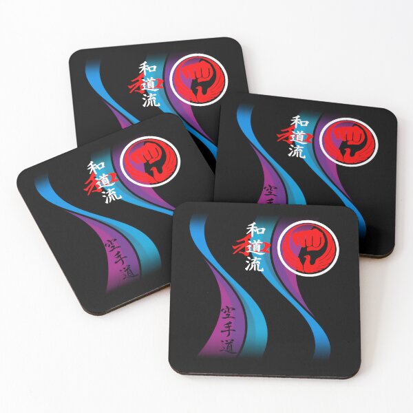 Item preview, Wado Ryu Karate Abstract Energy Flow - Martial Arts Budo Design designed and sold by Zanshin-Art.