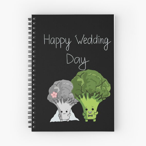 Item preview, Happy Wedding Day Cute Broccoli  designed and sold by BigFatMistake.