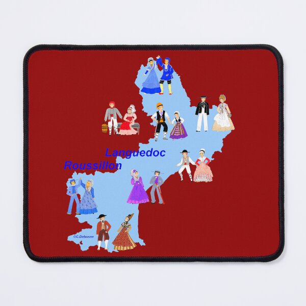 Item preview, Map Languedoc- Roussillon, France designed and sold by Catherine Debusne.