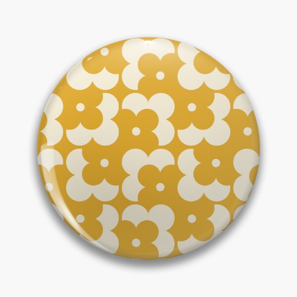 Item preview, Blomma, Yellow Retro Flower Pattern in Retro Color Style designed and sold by BesanoStyle.