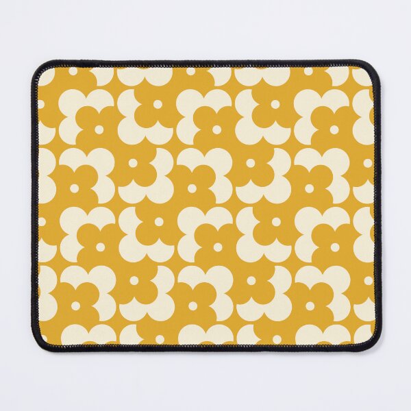 Item preview, Blomma, Yellow Retro Flower Pattern in Retro Color Style designed and sold by BesanoStyle.