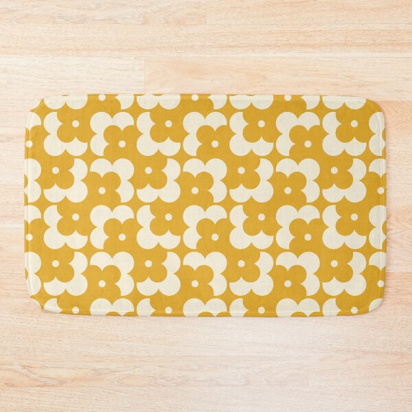 Item preview, Blomma, Yellow Retro Flower Pattern in Retro Color Style designed and sold by BesanoStyle.
