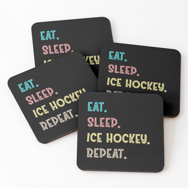 Artikelvorschau, Eat Sleep IceHockey-Wiederholung entworfen und verkauft von Life Shop.