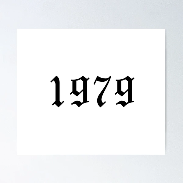 【SALE】TYPOGRAPHYS アートポスター（大型A2サイズ）1979 1979 Old English