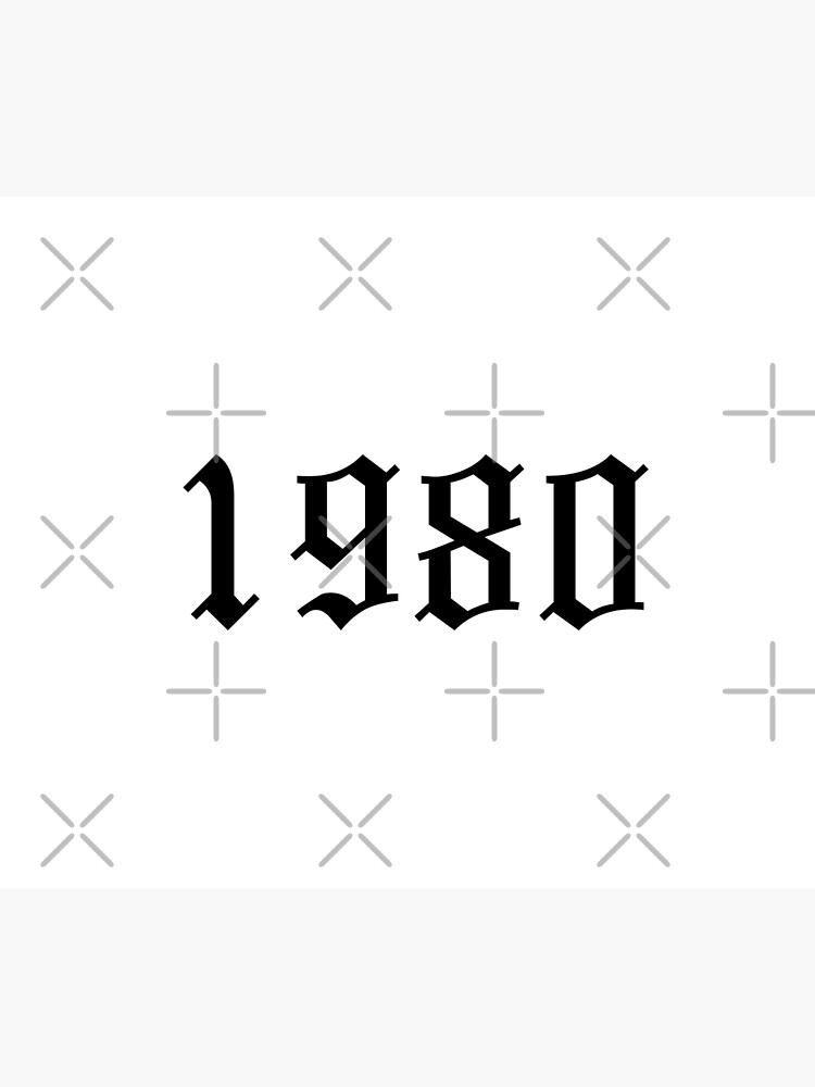 "1980 Old English" Poster for Sale by MSA42 Redbubble