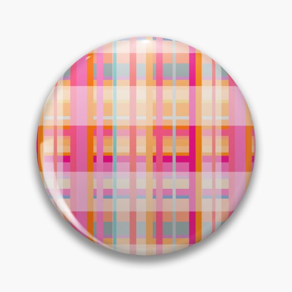 Item preview,  Hot Pink Neon Orange And Turquoise Stripe Check Plaid Pattern designed and sold by IZiets.