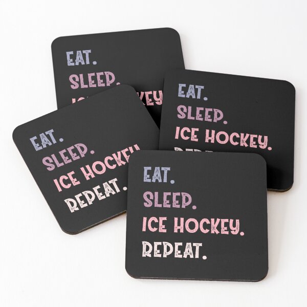 Artikelvorschau, Eat Sleep IceHockey-Wiederholung entworfen und verkauft von Life Shop.