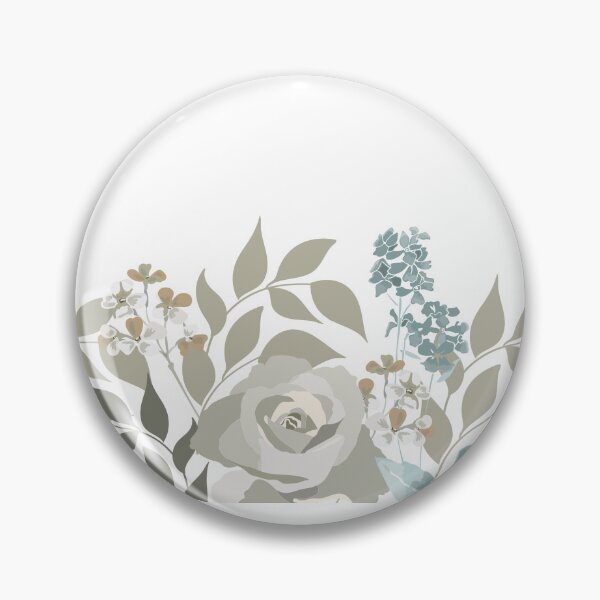 Item preview, Grayish Green Rose Seamless Pattern On White Background designed and sold by GeeHanz.