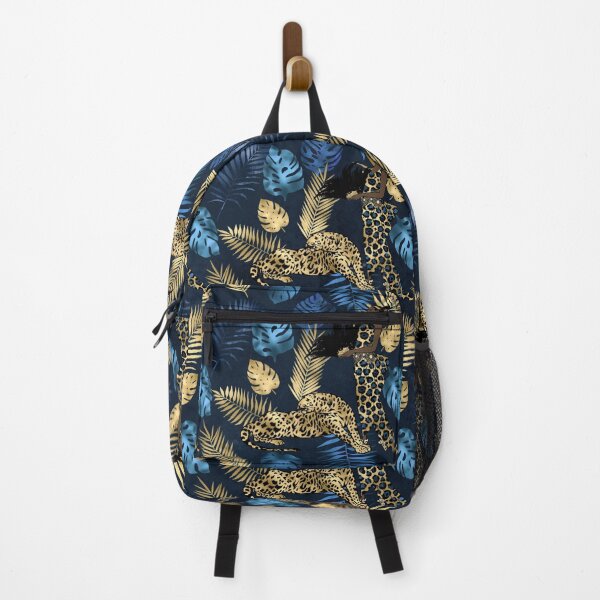 Item preview, Blue And Gold African Leopard designed and sold by Elfinova.