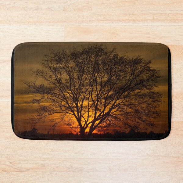 Item preview, The evening sun lighting up a lonely tree designed and sold by hugobraun.