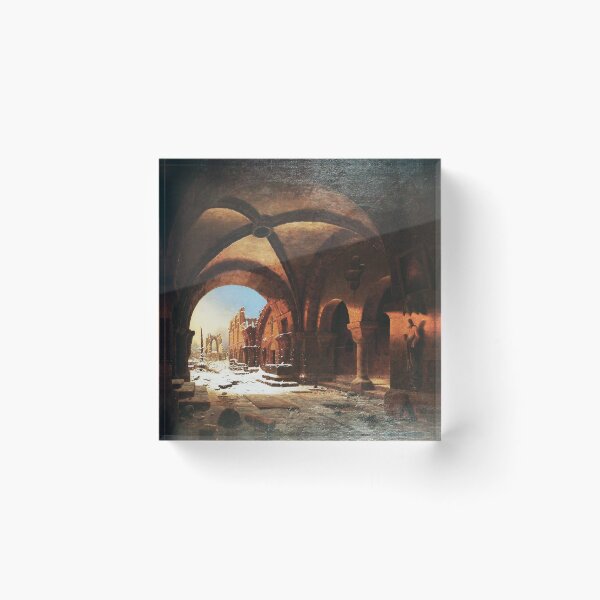 Item preview, Sunset upon Walkenried Cloisters Das Kloster Walkenried bei Sonnenuntergang - Carl Georg Adolph Hasenpflug  designed and sold by Vintage Designs +.