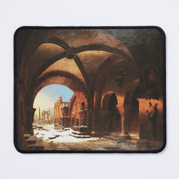 Item preview, Sunset upon Walkenried Cloisters Das Kloster Walkenried bei Sonnenuntergang - Carl Georg Adolph Hasenpflug  designed and sold by Vintage Designs +.