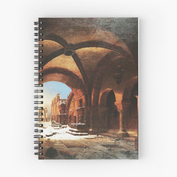Item preview, Sunset upon Walkenried Cloisters Das Kloster Walkenried bei Sonnenuntergang - Carl Georg Adolph Hasenpflug  designed and sold by Vintage Designs +.