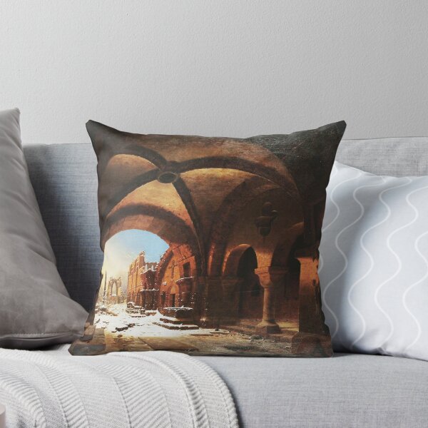 Item preview, Sunset upon Walkenried Cloisters Das Kloster Walkenried bei Sonnenuntergang - Carl Georg Adolph Hasenpflug  designed and sold by Vintage Designs +.