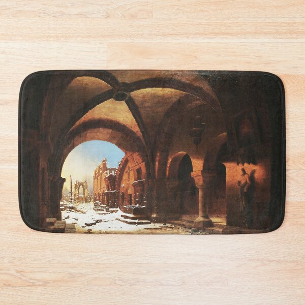 Item preview, Sunset upon Walkenried Cloisters Das Kloster Walkenried bei Sonnenuntergang - Carl Georg Adolph Hasenpflug  designed and sold by Vintage Designs +.