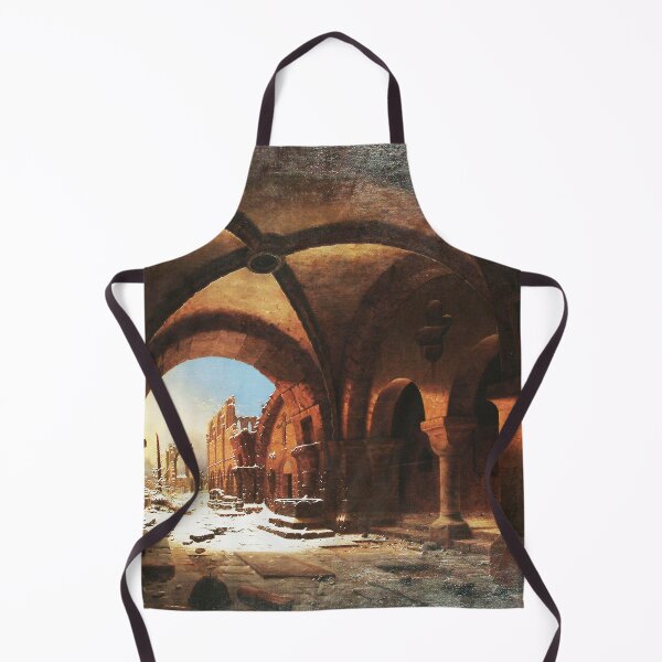 Item preview, Sunset upon Walkenried Cloisters Das Kloster Walkenried bei Sonnenuntergang - Carl Georg Adolph Hasenpflug  designed and sold by Vintage Designs +.