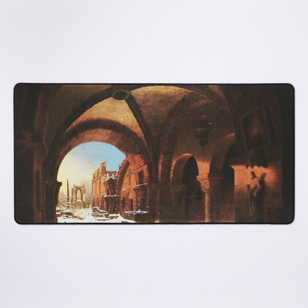 Item preview, Sunset upon Walkenried Cloisters Das Kloster Walkenried bei Sonnenuntergang - Carl Georg Adolph Hasenpflug  designed and sold by Vintage Designs +.