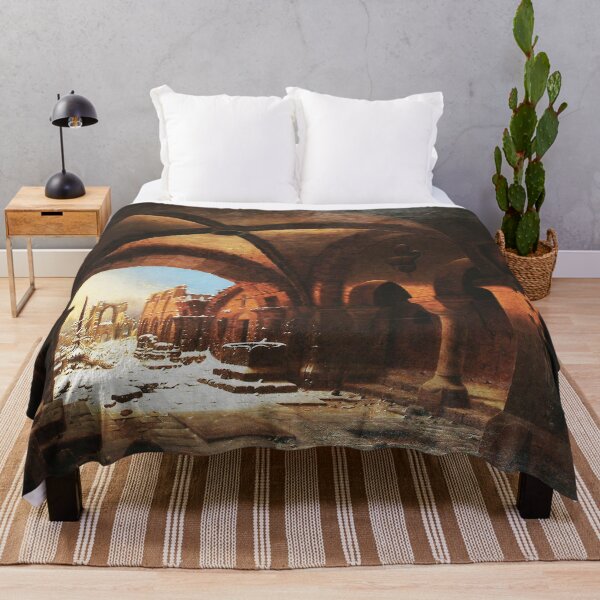 Item preview, Sunset upon Walkenried Cloisters Das Kloster Walkenried bei Sonnenuntergang - Carl Georg Adolph Hasenpflug  designed and sold by Vintage Designs +.