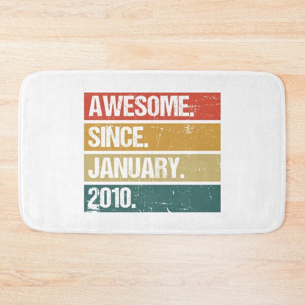 Item preview, 12th Birthday Gift: Awesome Since January 2012, Retro 2010 January birthday designed and sold by AMINE  ★★★★★.