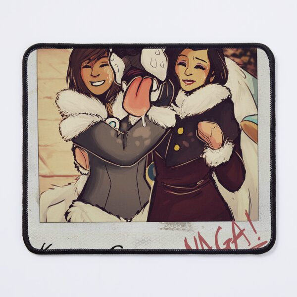 Item preview, Korra,Asami + Naga Photo.  Sticker designed and sold by RiccardoLoch.
