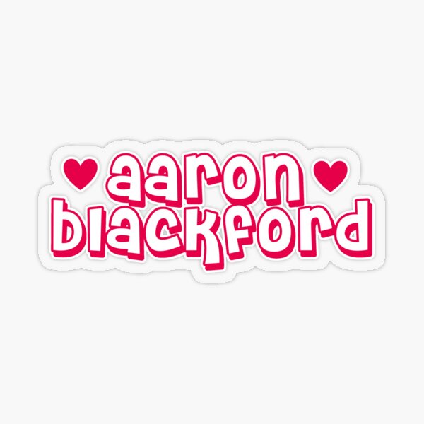 Red Hearts Aaron Blackford by Elena Armas Sticker for Sale by alishals