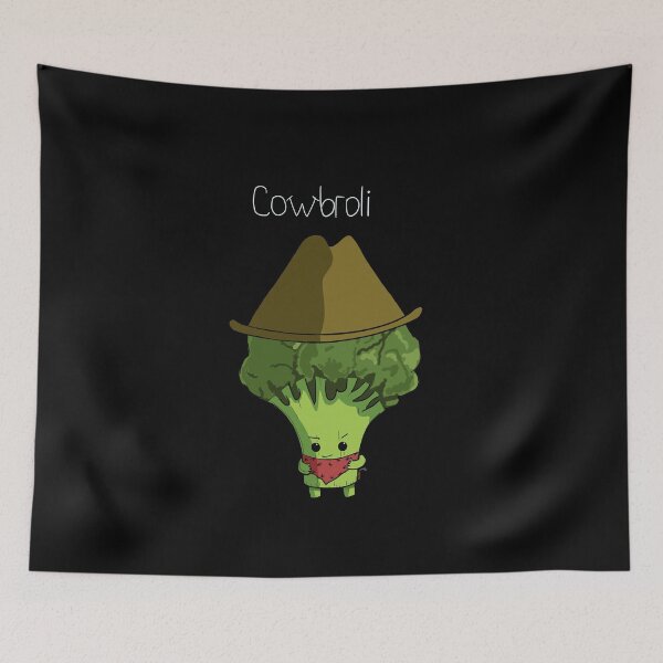 Item preview, Cowbroli Cute Broccoli Art designed and sold by BigFatMistake.
