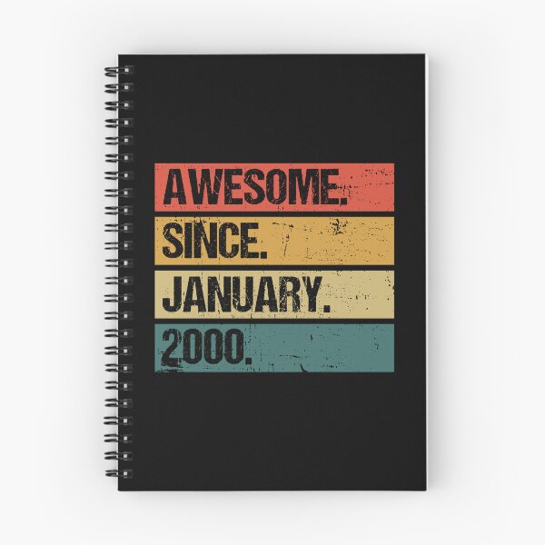 Item preview, 22th Birthday Gift: Awesome Since January 2000, Retro 2000 January birthday designed and sold by AMINE  ★★★★★.