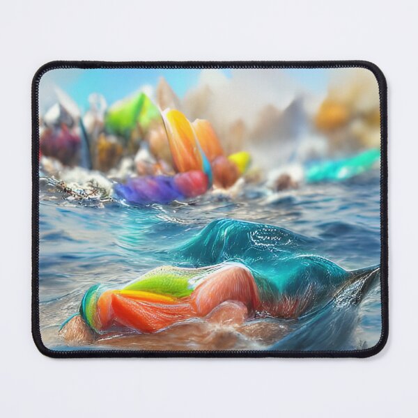 Item preview, AI Generated Art, Ocean Colourful Pencil Sketch designed and sold by ACC .