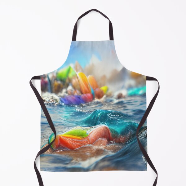 Item preview, AI Generated Art, Ocean Colourful Pencil Sketch designed and sold by ACC .