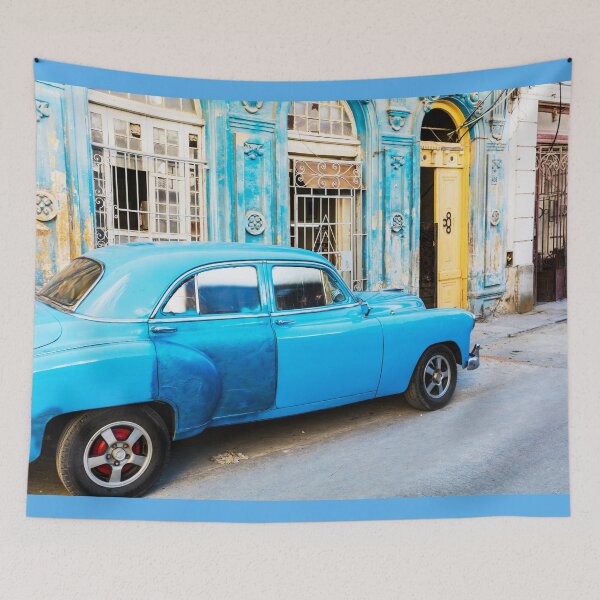 Item preview, Blue Car In Old Havana, Cuba designed and sold by Paul Thompson Photography.