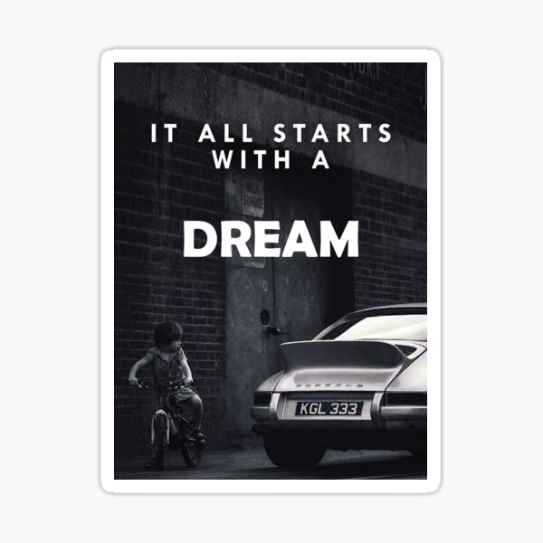 Item preview, It All Starts With A Dream Motivational Quote designed and sold by SuccessHunters.