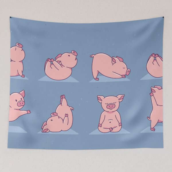 Item preview, piggy yoga | yoga pig designed and sold by DerSenat.