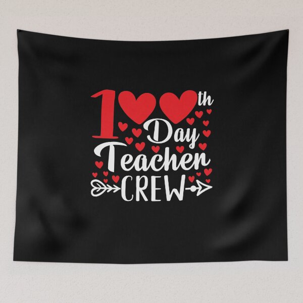 Item preview, 100th Day Teacher Crew Kindergarten 100 Day School Teacher Crew designed and sold by Md. Manjur Ahamed.