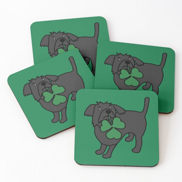 Item preview, St Patricks Day Dog with Shamrock designed and sold by ellenhenry.