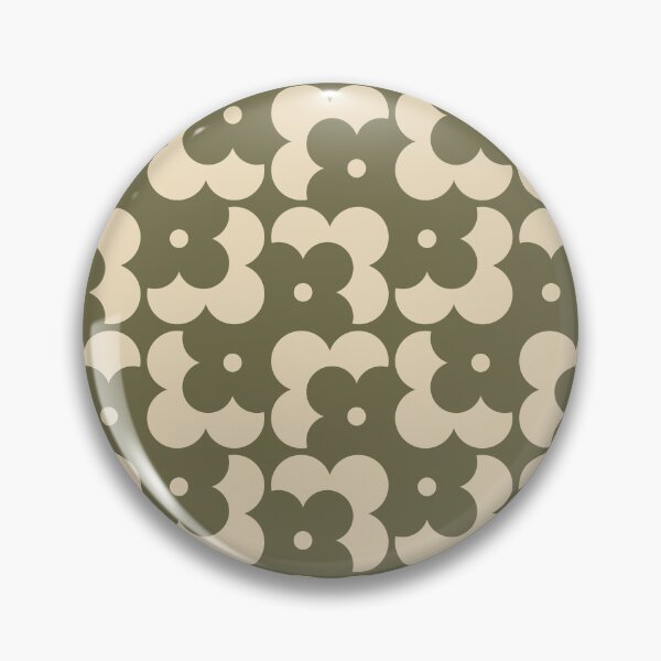 Item preview, Blomma, Green Retro Flower Pattern in Retro Color Style designed and sold by BesanoStyle.