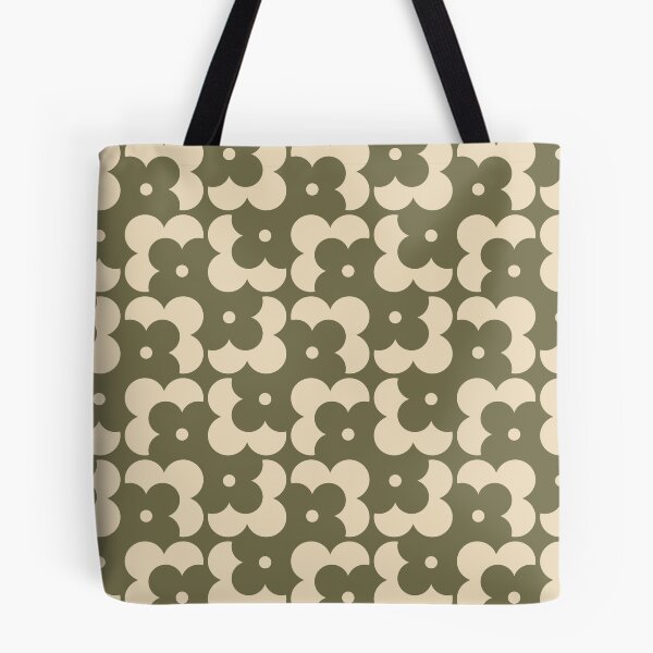 Item preview, Blomma, Green Retro Flower Pattern in Retro Color Style designed and sold by BesanoStyle.
