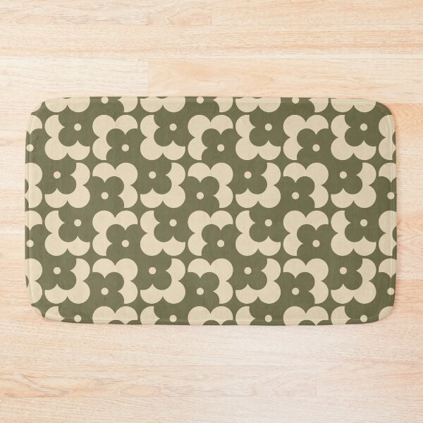 Item preview, Blomma, Green Retro Flower Pattern in Retro Color Style designed and sold by BesanoStyle.