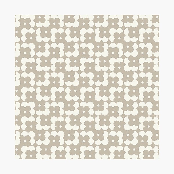 Item preview, Blomma, Beige Retro Flower Pattern in Retro Color Style designed and sold by BesanoStyle.