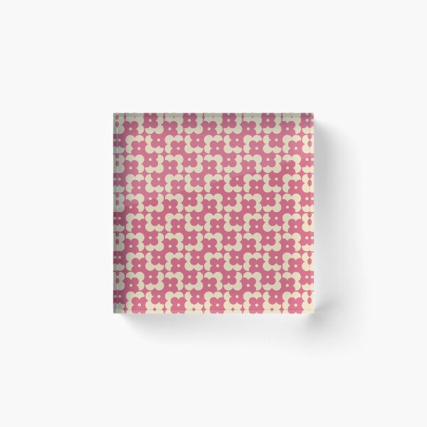 Item preview, Blomma, Pink Retro Flower Pattern in Retro Color Style designed and sold by BesanoStyle.