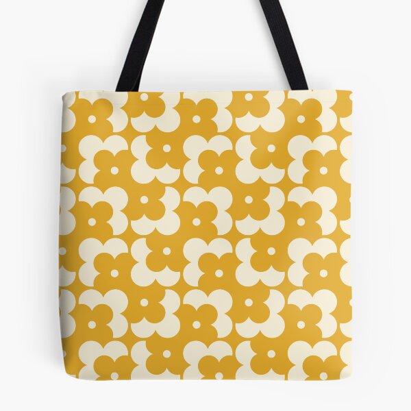 Item preview, Blomma, Yellow Retro Flower Pattern in Retro Color Style designed and sold by BesanoStyle.