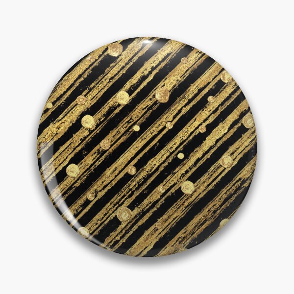Item preview, gold polka dots,stripes,glitter on black designed and sold by cutecrazytshirt.