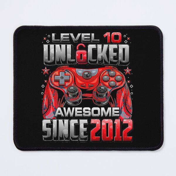Item preview, Level 10 Unlocked Awesome Since 2012 10th Birthday Gaming designed and sold by hilarydeannajv.
