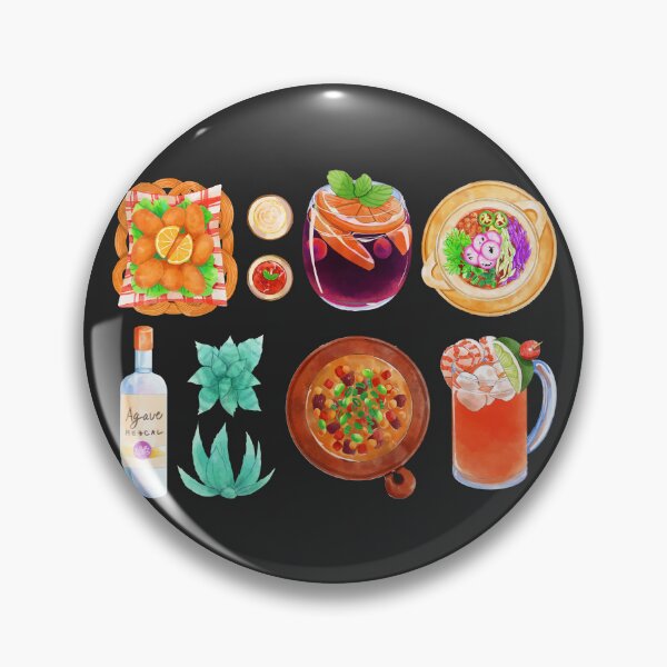 Item preview, Assorted Mexican Food 2 - Pozole, Croquetas, Michelada, Mezcal, Locro and Sangria designed and sold by Alicia Chee.