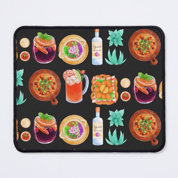 Item preview, Assorted Mexican Food 2 - Pozole, Croquetas, Michelada, Mezcal, Locro and Sangria designed and sold by Alicia Chee.