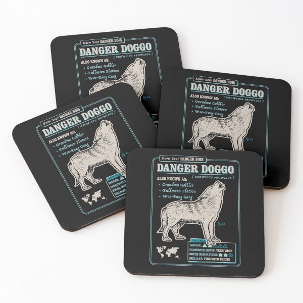 Item preview, Funny Wolf Fact File - Danger Doggo designed and sold by Yipptee Shirts.