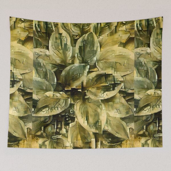 Item preview, AI Generated Style Transfer Art, Rustic Leaves  designed and sold by ACC .