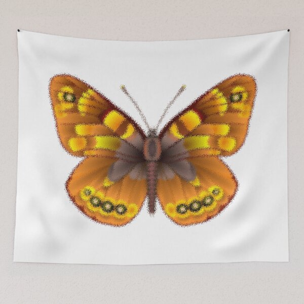 Item preview, Pixel yellow Tropical butterfly designed and sold by Elonium.