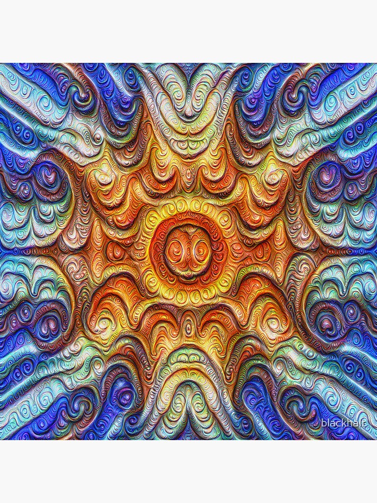 Frozen Sun #DeepDream #Art by blackhalt